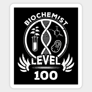 Level 100 Biochemist Biology Chemistry Fan Gift Sticker